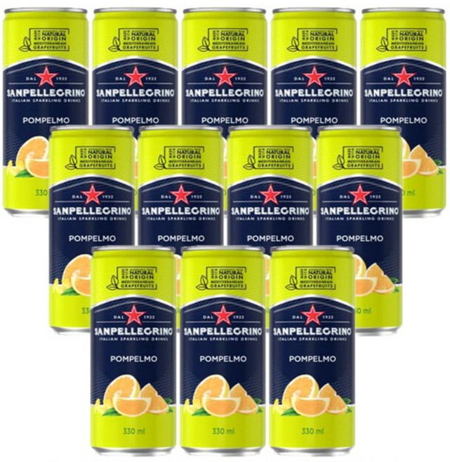 산펠레그리노 폼펠모 그레이프룻(자몽)330ml(캔), 330ml, 12개