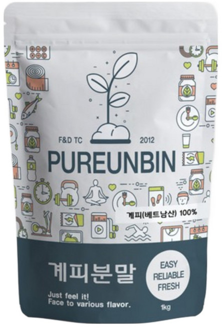 푸른빈 계피 가루 분말, 1kg, 1개