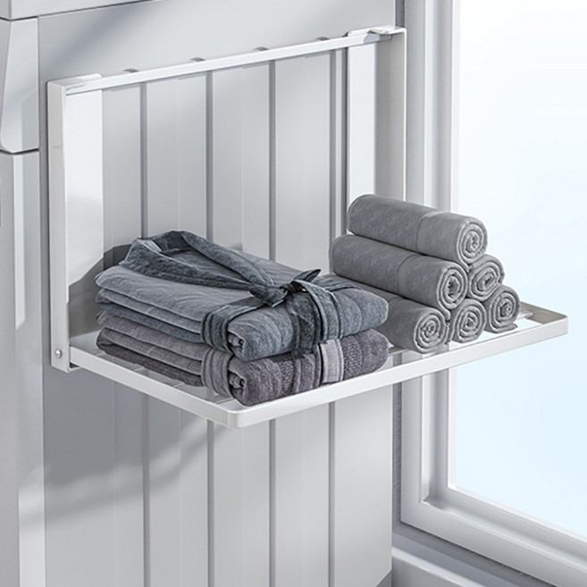 엠컴퍼니 무타공 접이식 자석선반 관물대 틈새 선반 공중부양 자석 정리선반 세탁실 세제 자석형 정리함 주방 냉장고 다용도 정리대 욕실 세탁기옆 사이드 수납 MD:DN-85416984