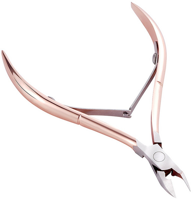 레드에셋 내성발톱깍기 자가관리 내성발톱 네일 니퍼, 로즈골드, 1개
