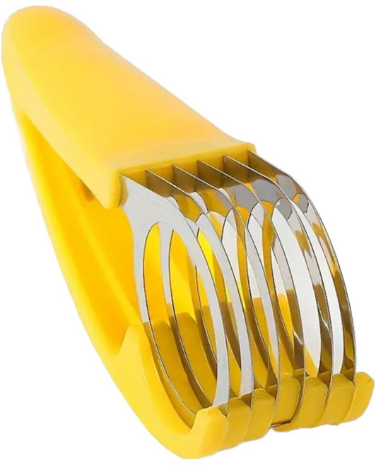 바나나 컷팅 슬라이서 / 야채 햄 소시지 파절단기 6분할 다용도슬라이스 컷팅 채칼, 1개