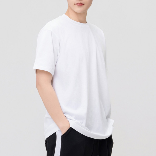 마이폴 40수 무지 반팔 코튼 쿨에어 3장