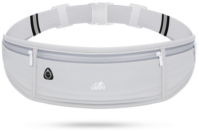 아마레제이 방수 초경량 러닝벨트 플립벨트 남여공용, 그레이, 1개