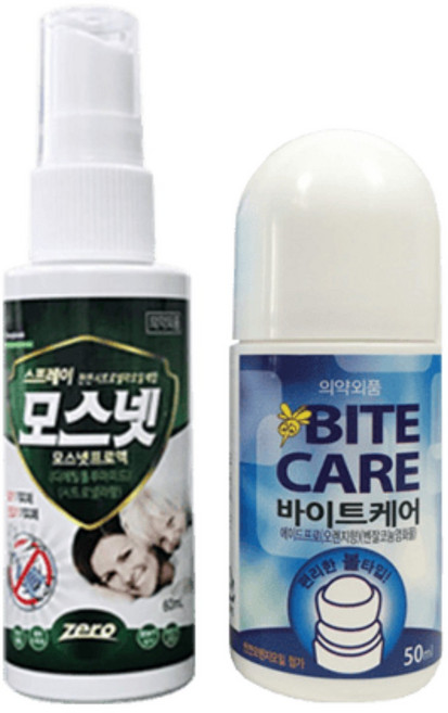 동국제약 바이트케어 50ml + 모스넷 60ml 세트, 3세트