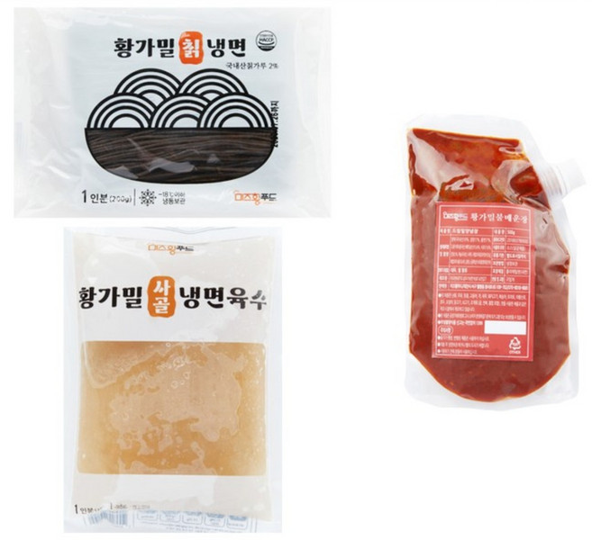미즈황푸드 황가밀칡냉면 매운냉면 10인풀세트(면10+육수10+매운비빔장500g), 2kg, 1개