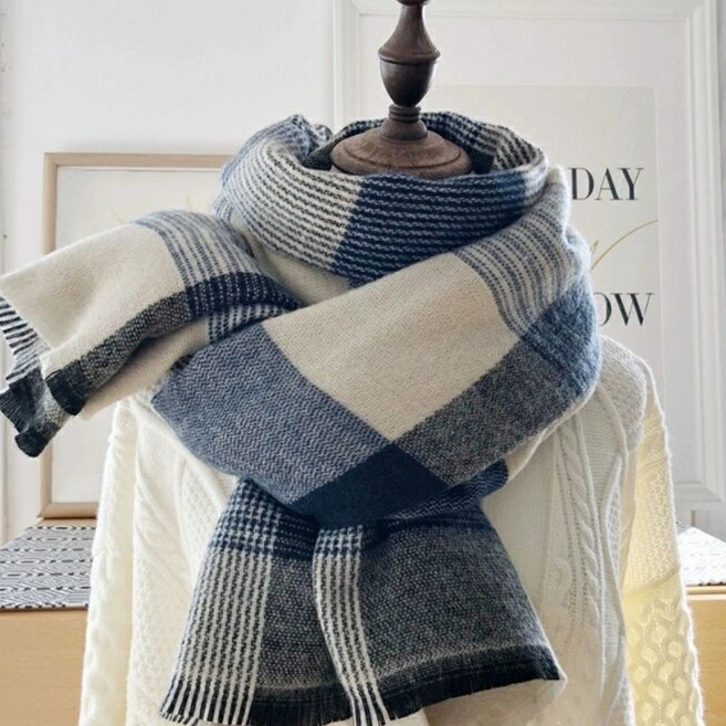 미뇽 체크 머플러 일본 목도리