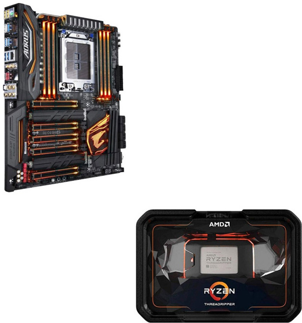GIGABYTE X399 AORUS Gaming7 메인보드+Ryzen ThreadRipper 2950X CPU 번들, X399+2950X 번들