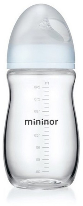 미니노어 덴마크 가벼운 유리젖병 240ml, 미니노어 유리젖병 240ml, 미니노어_유리젖병_240ml, 1개