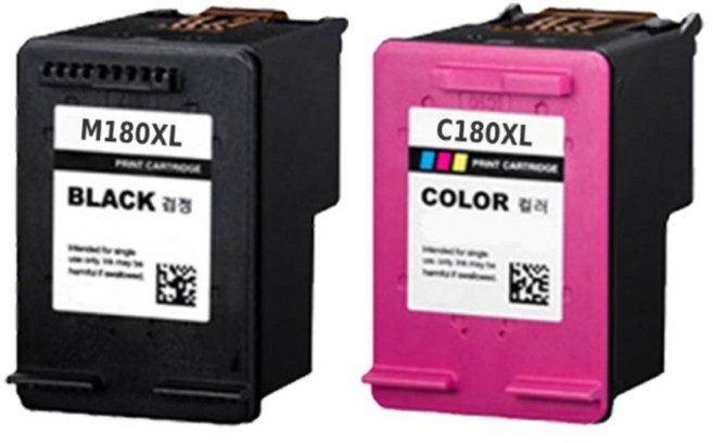 삼성 SL-J1770FW 잉크 복합기 프린터 호환, 1개입, C180 슈퍼대용량 컬러잉크