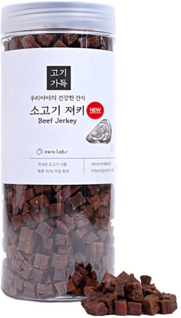 제로랩스 강아지 고기가득 노즈워크 져키, 소고기, 1kg, 1개