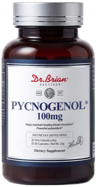 닥터브라이언 피크노제놀 100mg 호팍사 프랑스 해안 소나무껍질추출, 2개, 60정