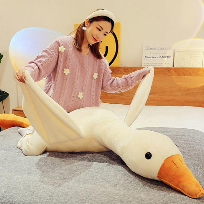 BZK 대형 바디필로우 애착 오리 인형, 160CM