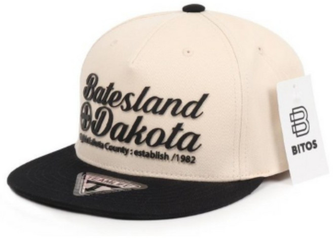 비토스 Batesland 러버패치 스냅백 남자 여자 추천 빅사이즈 대두 모자