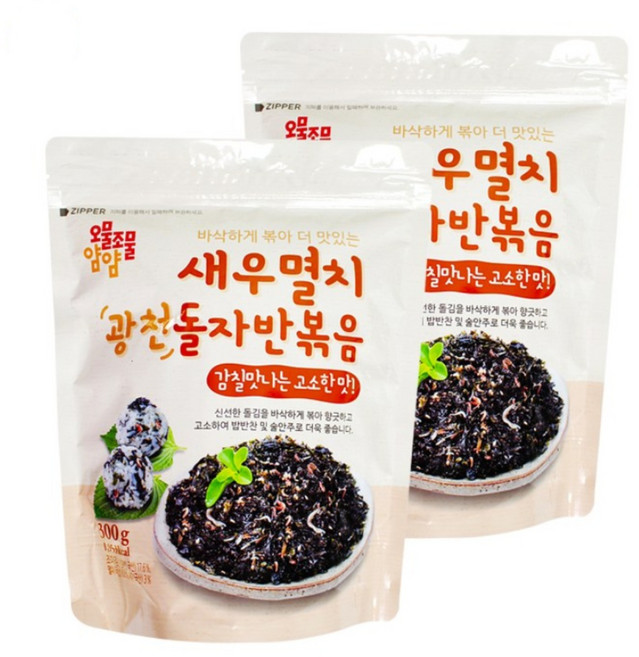 오물조물얌얌 새우멸치 파래돌자반 볶음, 2개