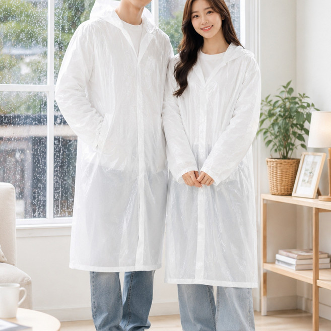 바른하나 EVA 초경량 생활방수 레인코트 우의