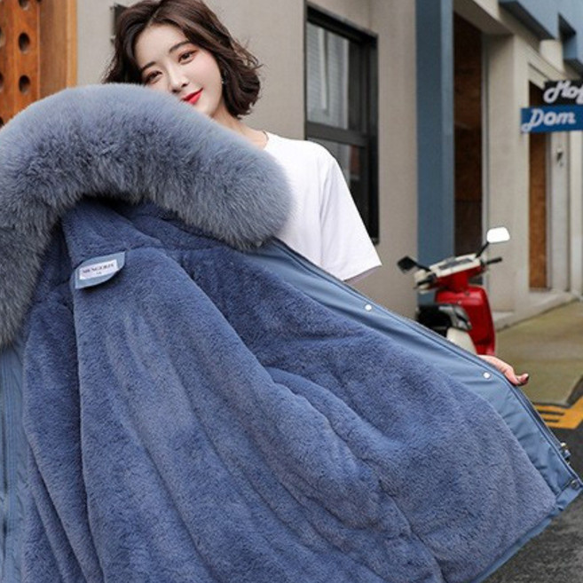 겨울코트 여성코트 기모코트 바람막이 점퍼 후드집업 롱코트 경량패딩 WT24101091 58