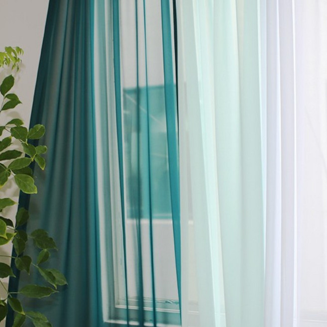 에이원데코 국내제작 쉬폰커튼 호텔식시폰커튼