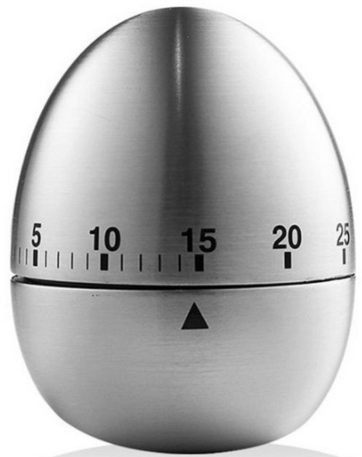 에브리샤인 스테인레스 키친 타이머 쿠킹타이머 공부타이머, 1개, 계란