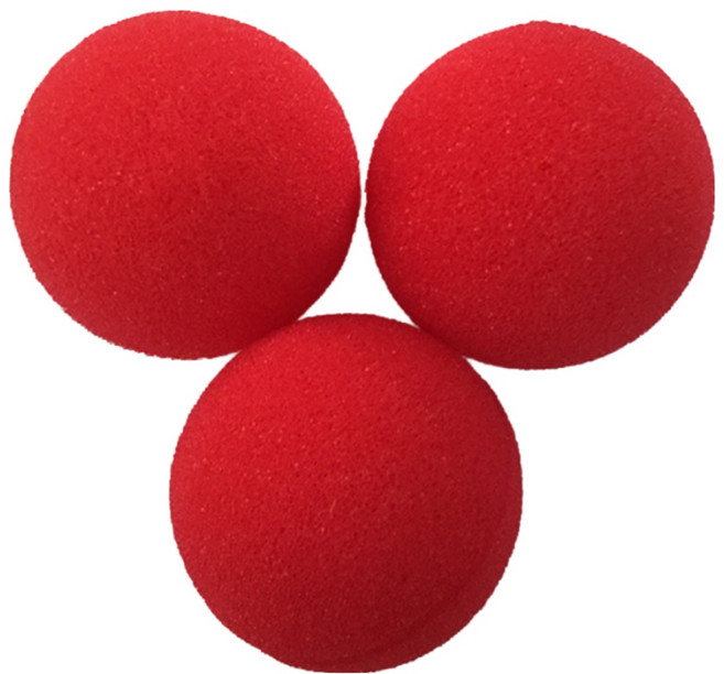 마술 스폰지공 수업용도구 빨강색 스폰지볼 10개입