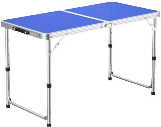 TANI 3단 높이조절 경량 폴딩테이블, 블루