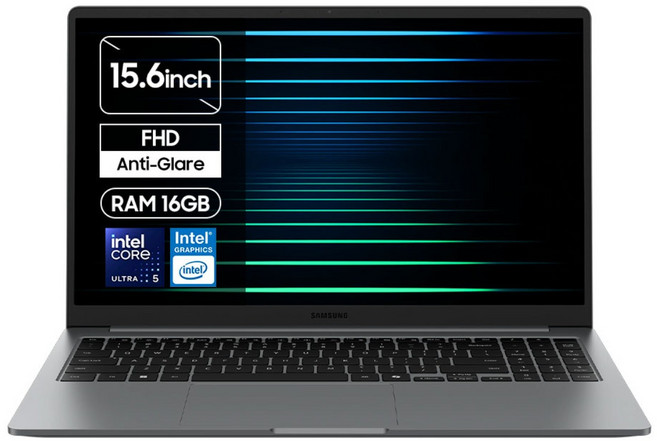 [삼성전자 공식파트너] 갤럭시북5 15.6 코어Ultra5 인텔15세대 노트북 한컴오피스팩 동봉, W-A51AG, WIN11 Home, 16GB, 500GB, 그레이