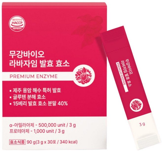 [본사출고]무강바이오 글루텐분해효소 라바자임 발효효소, 1개, 30회분