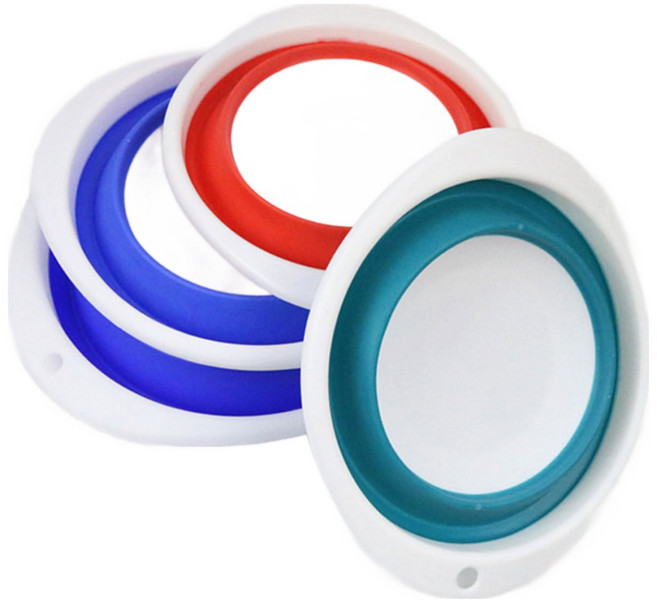 가벼운 접이식 떡밥그릇 민물낚시, 1개