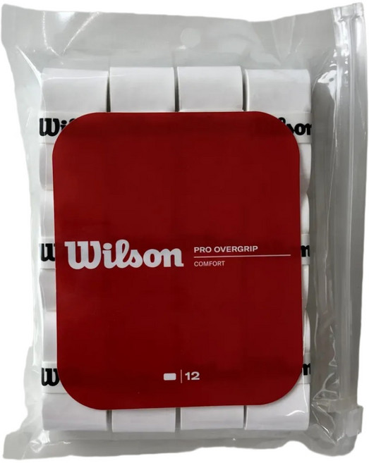 윌슨 테니스그립 오버그립 12개, 1개, 화이트