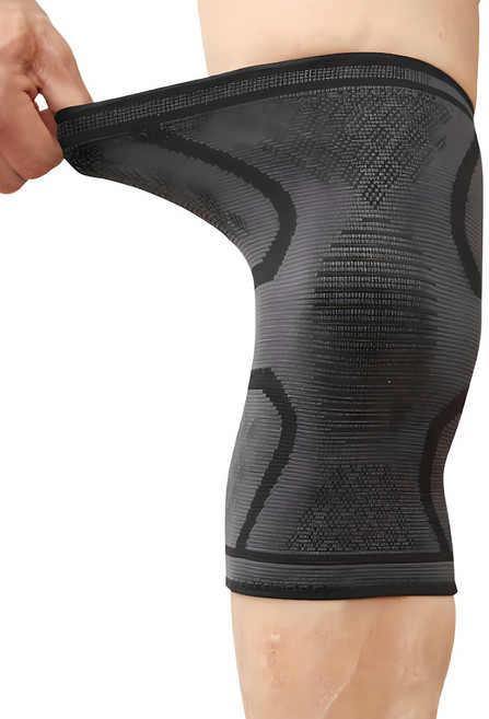 웰럽 프리미엄 NEW 무릎 보호대, 1세트, 블랙