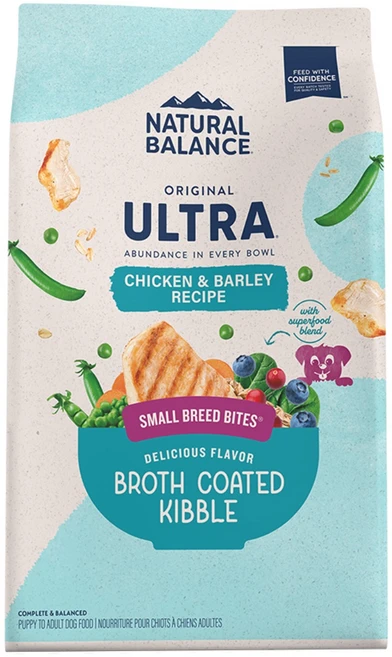 내추럴발란스 강아지 오리지날 울트라 사료 작은알갱이, 닭+보리, 5kg, 1개 - 쿠팡