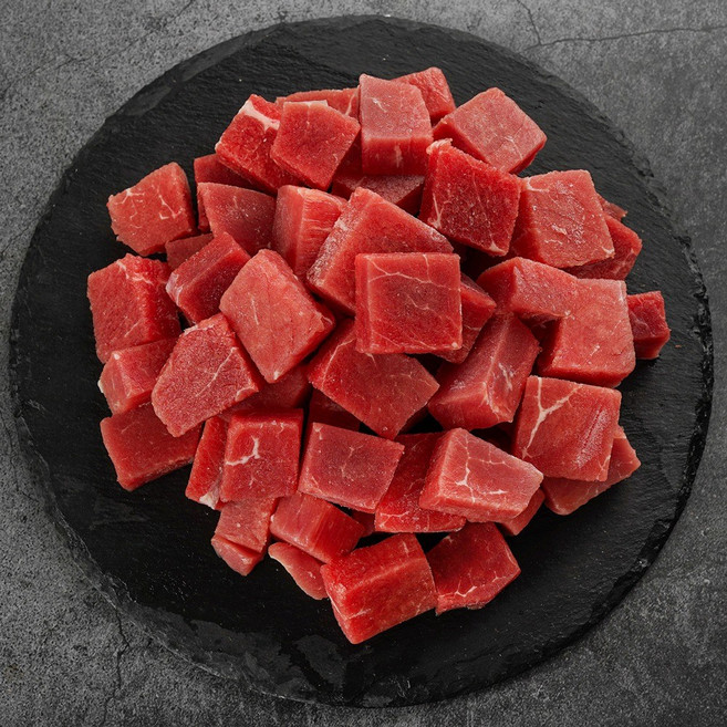 홍두깨살 큐브 식단&헬스 소포장 호주산 소고기 (지방제거), 200g, 10개