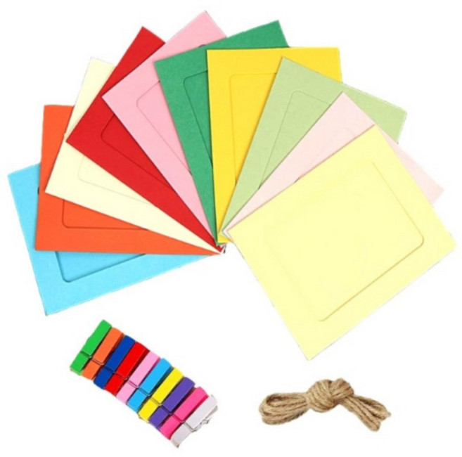 유유성안 사진 미니 종이액자 유유성안 페이퍼 프레임, 혼합색상, 1개