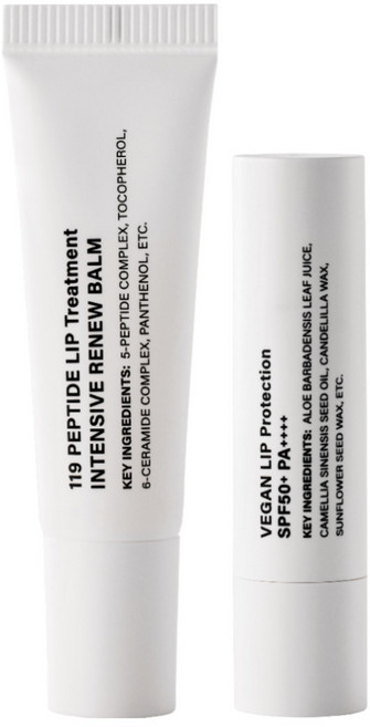 [new] 포레덤 데이 앤 나이트 립케어 SET, 3.5g + 10g, 비건 선 립 프로텍터 + 119 펩타이드 립 트리트먼트, 1개