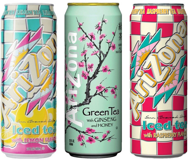 [쿨앤드몰] 아리조나 아이스티 3종혼합 그린티진생+레몬+라즈베리 캔 오프너포함, 12개, 650ml