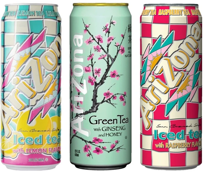 [쿨앤드몰] 아리조나 아이스티 3종혼합 그린티진생+레몬+라즈베리 캔 오프너포함, 12개, 650ml - 쿠팡