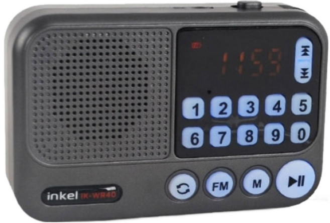 인켈 고음질 디지탈 전자성경 휴대용 성경스피커 하느님말씀 찬송가 복음성가 고음질 MP3 효도 라디오, 블랙