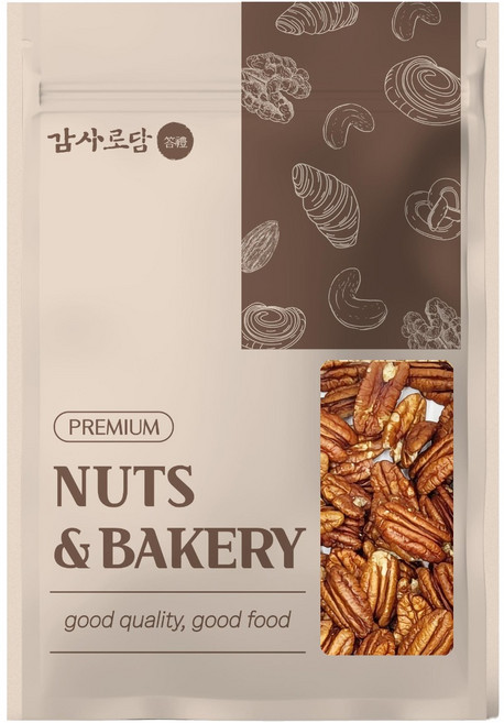 감사로담 햇 생 피칸 고품질 프리미엄 미국산, 1개, 800g