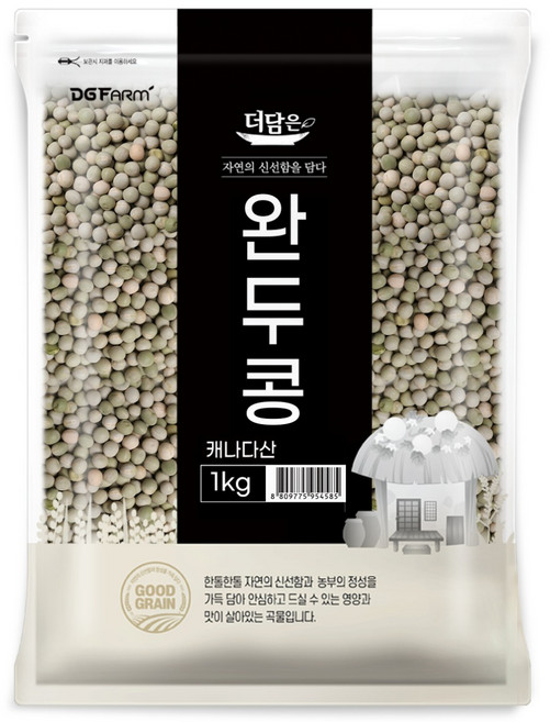 더담은 완두콩, 1kg, 1개