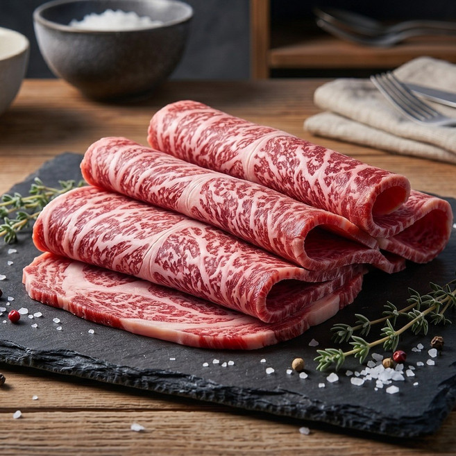 프리미엄 저지방 한우 등심 대패 구이용 불고기용, 1개, 300g