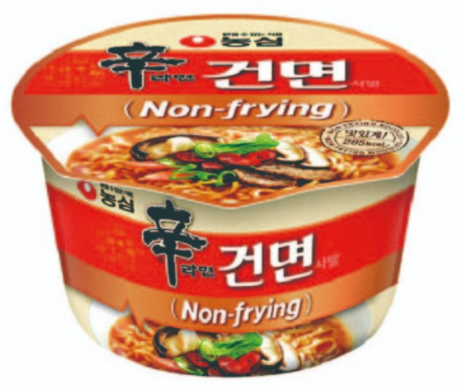 신라면 건면 사발 77g, 12개