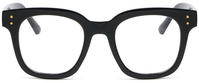 남녀공용 사각 뿔테 블루라이트 차단 패션 안경 오버사이즈