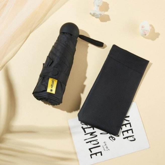 리치포레 UV 99.9% 자외선 차단 초경량 5단 미니 우산 양산 커버포함