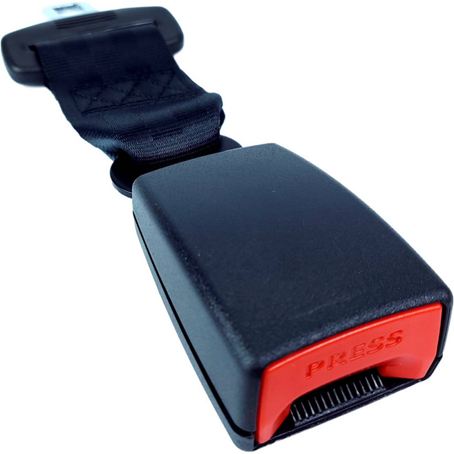 자동차 차량용 안전벨트 카시트 연장 클립 버클 길이확장 [연장벨트 일반형], 1개, 블랙