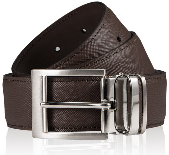 스타메라 이태리 직수입 사피아노 35mm 다크브라운 소가죽 벨트