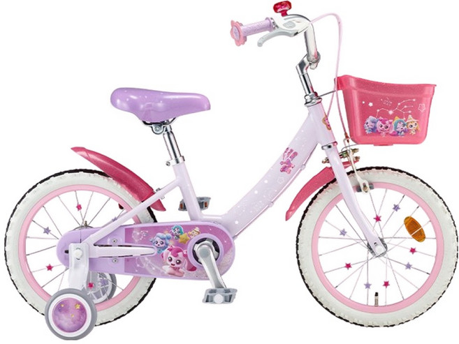 캐치티니핑 삼천리자전거 2025 16 로열티니핑 네발자전거 유아 어린이 보조바퀴, 1개, 121cm, 16로열티니핑99%