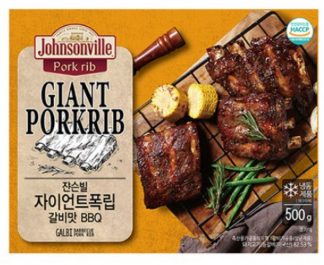 쟌슨빌 자이언트 갈비맛 폭립 500g, 1개