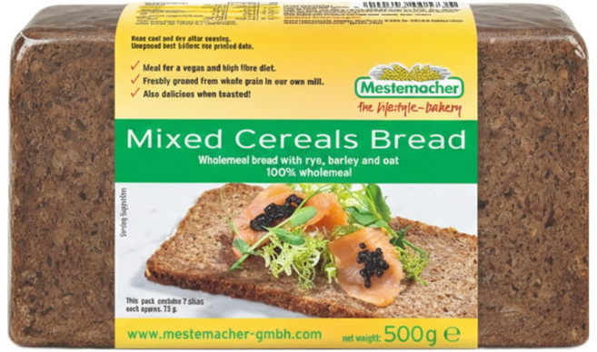 메스테마허 피트니스 시리얼 믹스 브레드(통호밀 37%), 1개, 500g