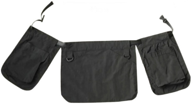 캔버스 바리스타 공방 실용성가득 카페 공방 꽃집 심플3포켓앞치마, 1개, 블랙