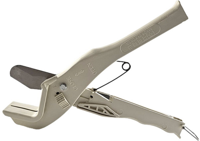 HJS 국산 엑셀 파이프 커터기 (PB관 엑셀관 컷터기 절단기 가위 커팅기 절단공구 캇타기), 1개