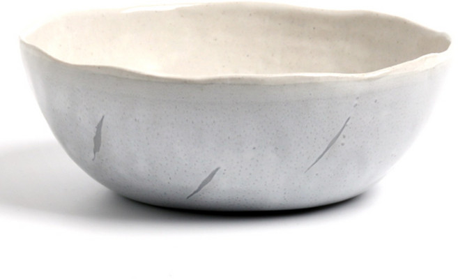 [국산] SURA 수라도자기 빗소리 핸드메이드 그릇 도자기면기 선물용, 1개, SURA_빗소리면기_화이트